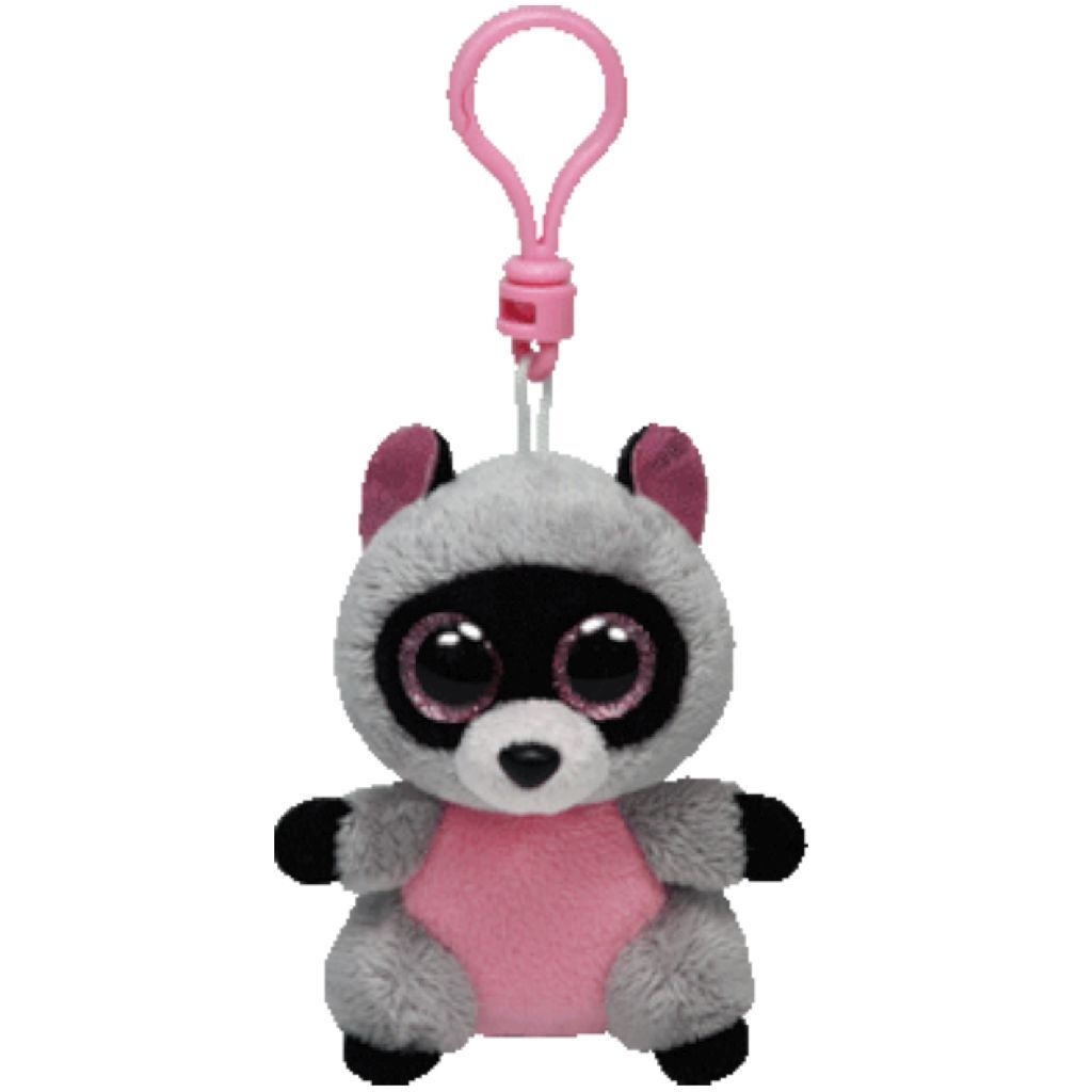 TY Beanie Boo Clip Knuffel Wasbeer Rocco 7 cm