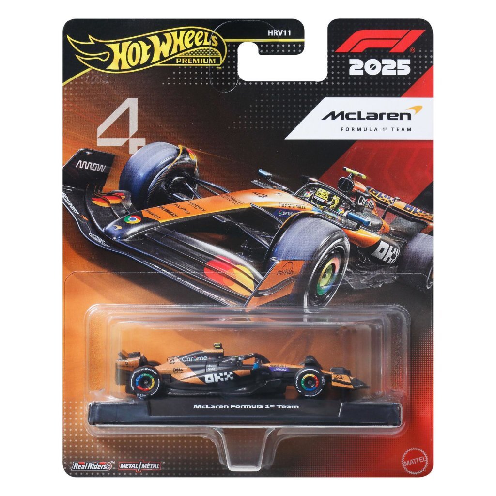 Hot Wheels Premium F1 Racecar Mclaren Lando Norris
