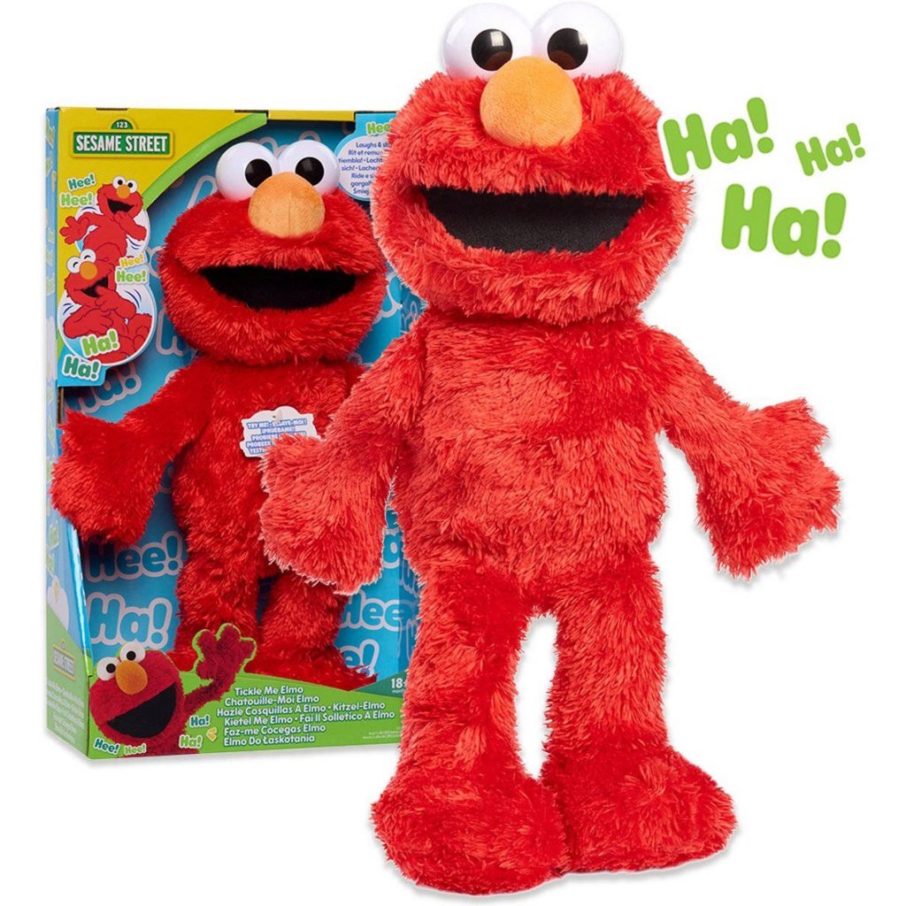 Sesamstraat Tickle Me Elmo Knuffel 34 cm + Geluid