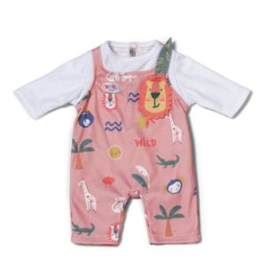 Baby Born Jungle Romper Roze/Wit
