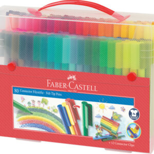 Faber Castell FC-155579 Uitwasbare Connector Stiften Koffer 80 Stuks