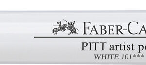 Faber Castell FC-167601 Tekenstift Pitt Artist Pen 101 Wit 2.5mm