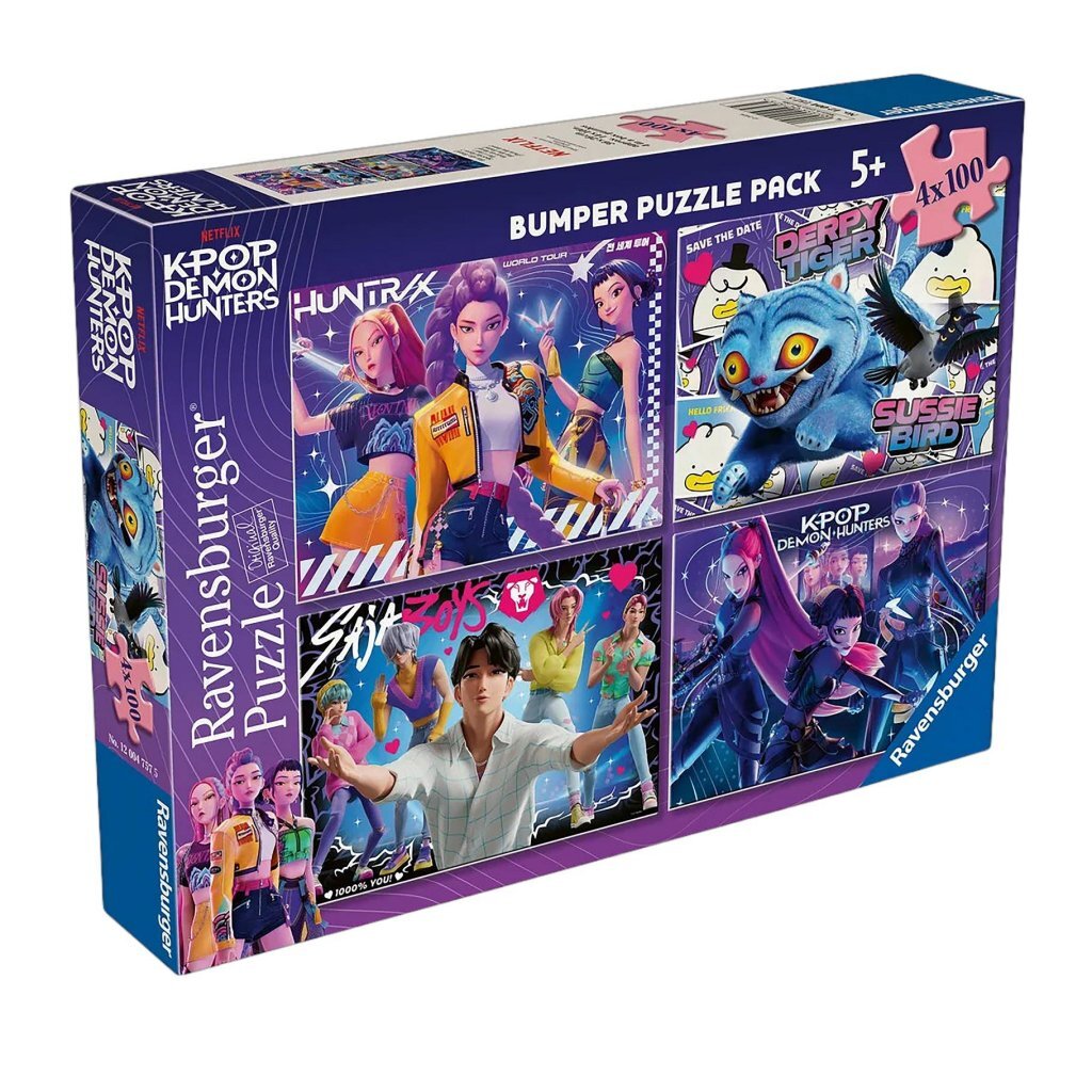 Ravensburger 4in1 Puzzel K-Pop 4x100 Stukjes