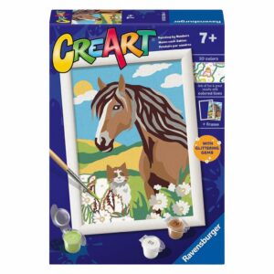 Ravensburger CreArt Schilderen op Nummer Paard en Poesje