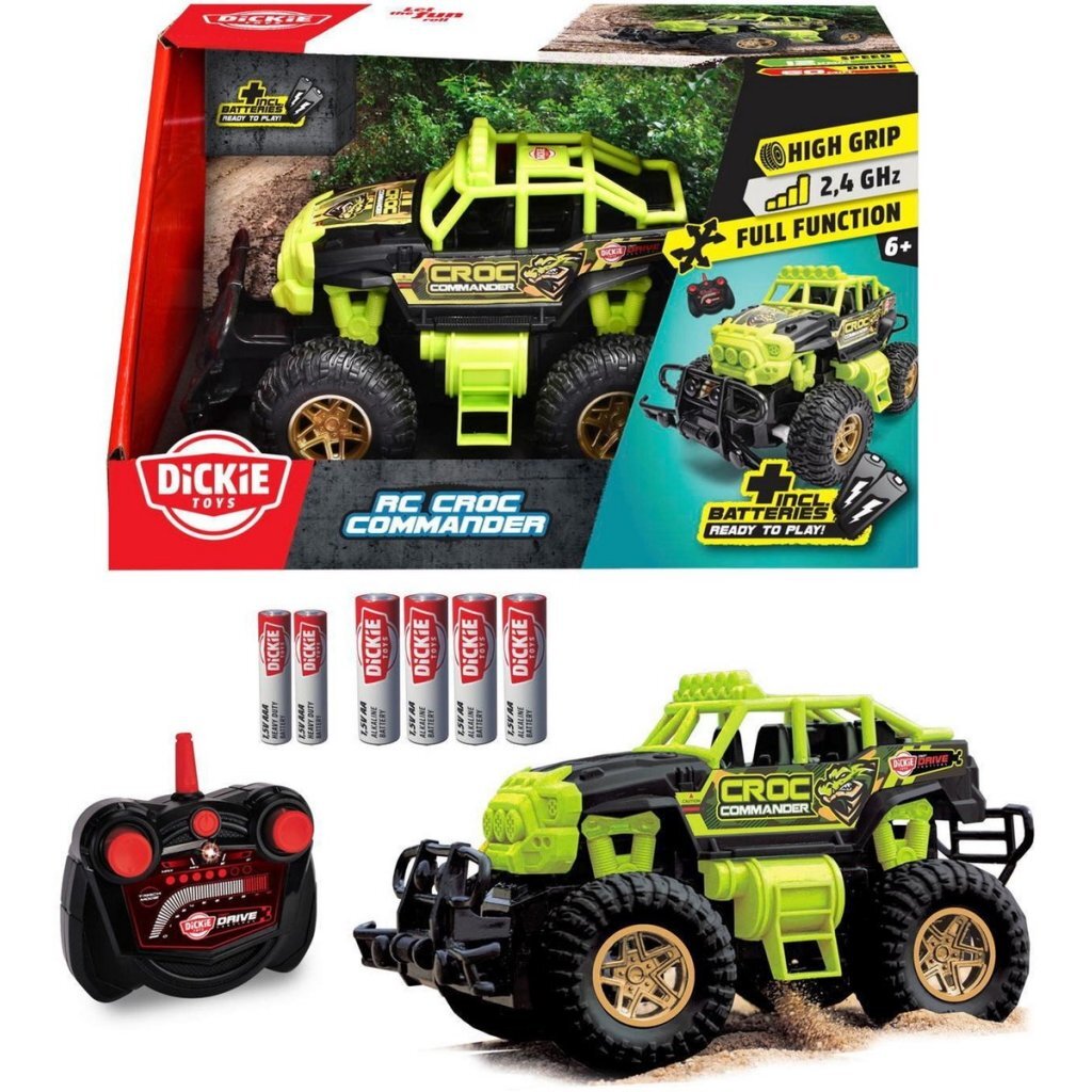 Dickie Toys RC Auto Croc Commander Groen/Zwart