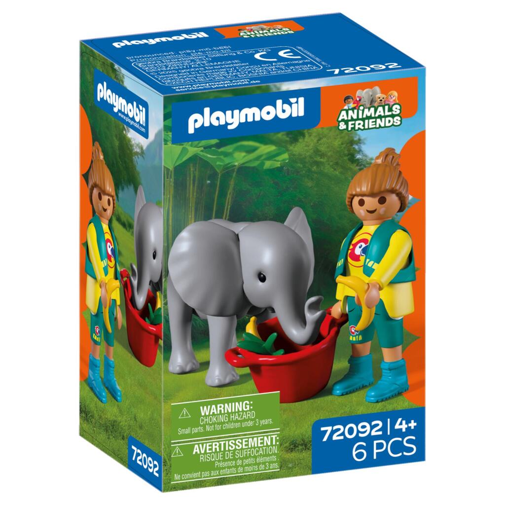 Playmobil 72092 Animals & Friends Dierentuin Babyolifant en Dierenverzorger