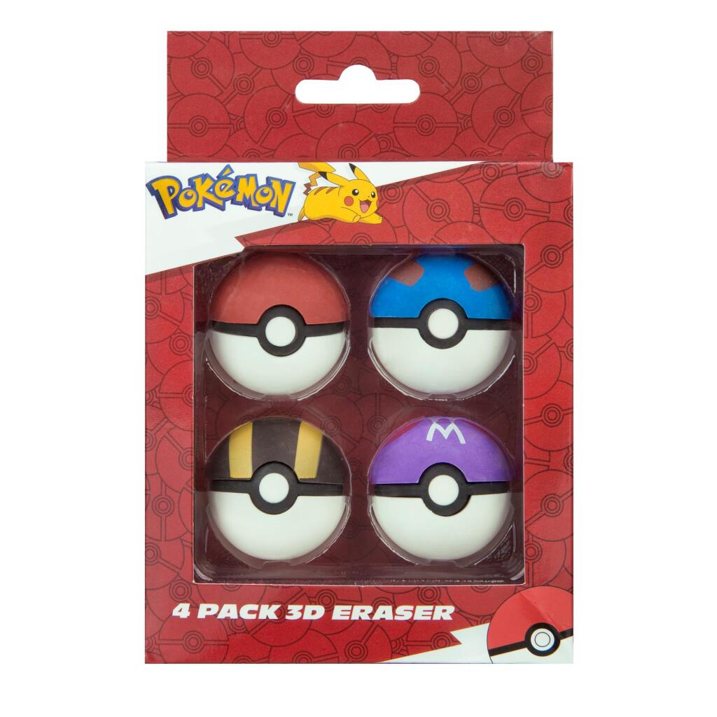 Pokémon Gum Pokeballen 4 Stuks