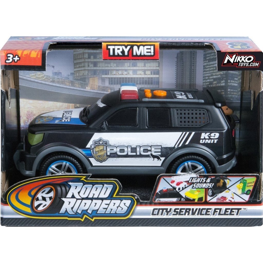 Road Rippers City Politie SUV + Hond + Licht en Geluid