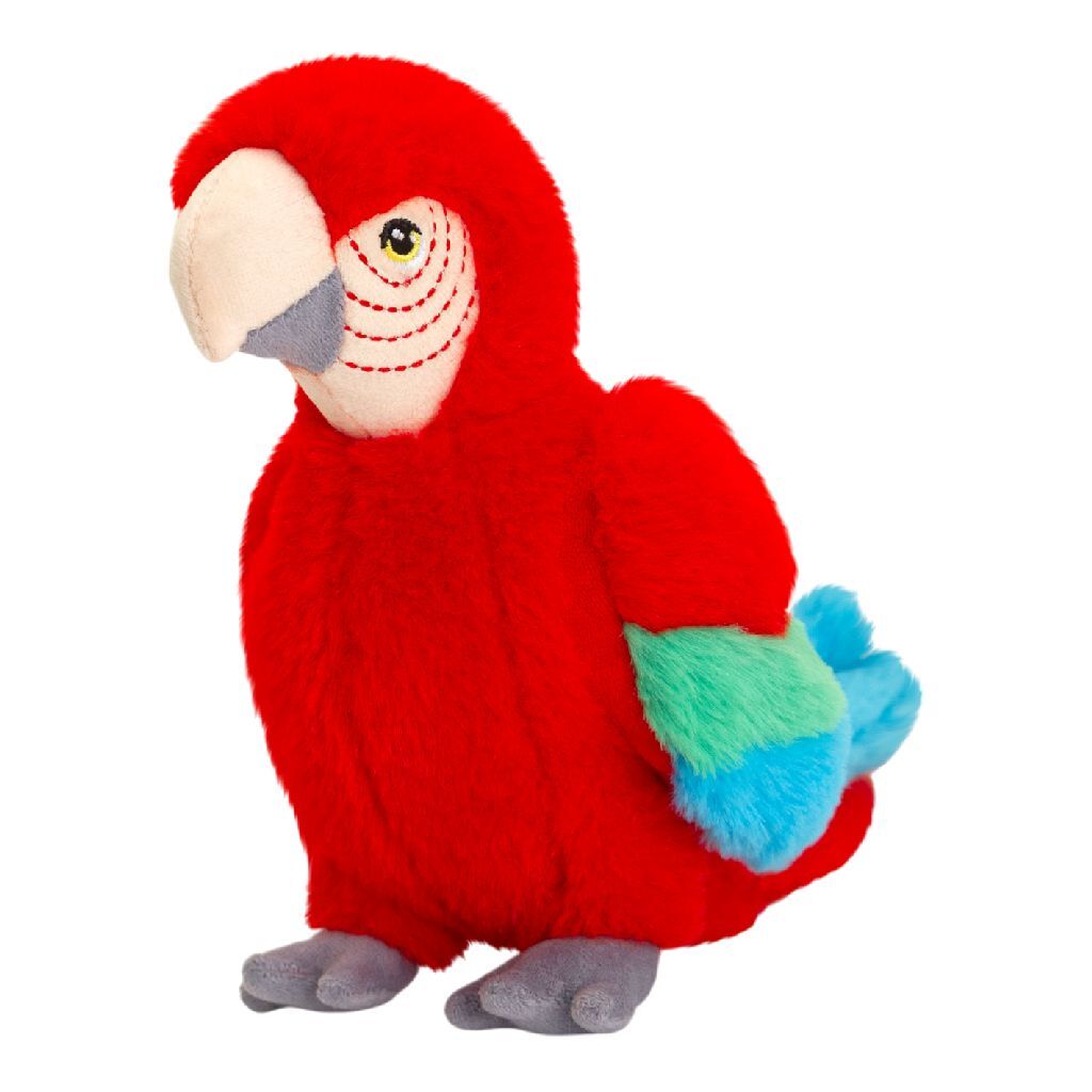 Keeleco Knuffel Rode Ara 20 cm