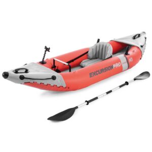 Intex 68303NP Excursion Pro K1 Viskajak 305x71x46 cm Rood/Grijs