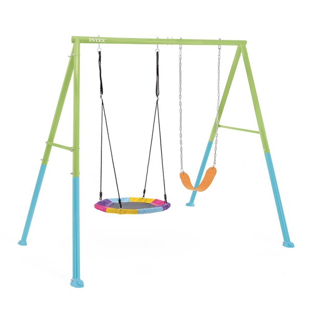 Intex 44125 Schommelset 200x235x254 cm Groen/Blauw