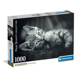 Clementoni High Quality Collection Puzzel Kitten 1000 Stukjes + Poster