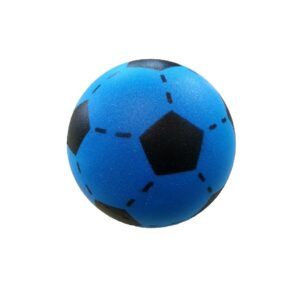 Soft Voetbal 20 cm Blauw/Zwart