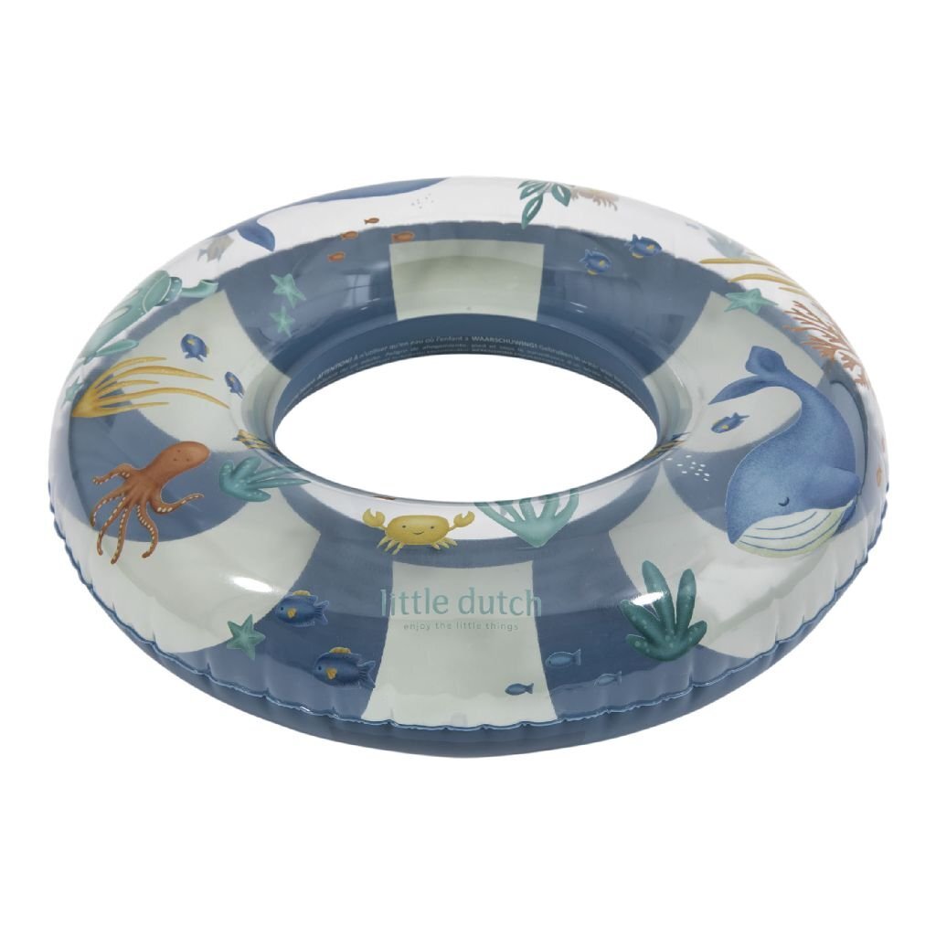 Little Dutch Ocean World Zwemring 50 cm Blauw/Wit