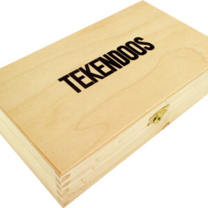 Kangaro K-0035D820 Tekendoos 3-vaks Ongelakt,formaat 25x14x6,5cm