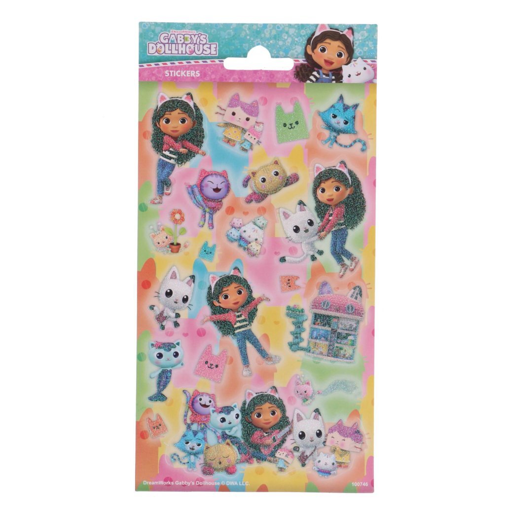 Gabby's Dollhouse Glitter Stickers