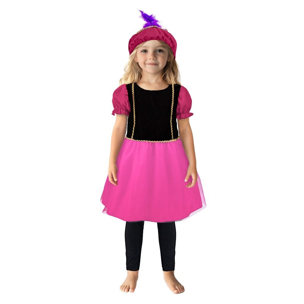 Pietenjurk 98-104 Roze/Paars