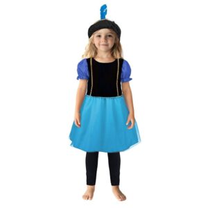 Pietenjurk 110-116 Paars/Blauw