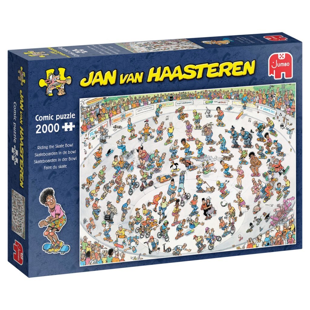 Jumbo Jan Van Haasteren Puzzel Skateboarden In De Bowl 2000 Stukjes