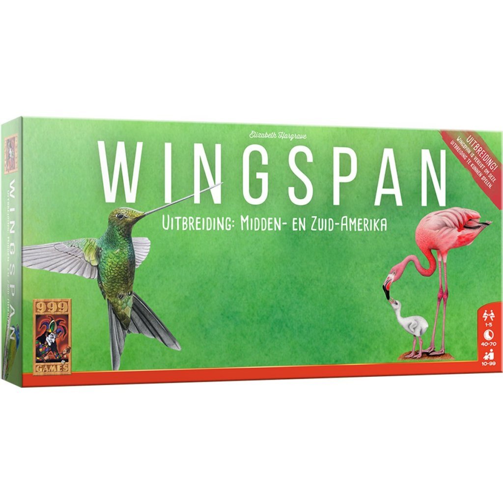999 Games Wingspan Uitbreiding Midden- en Zuid-Amerika