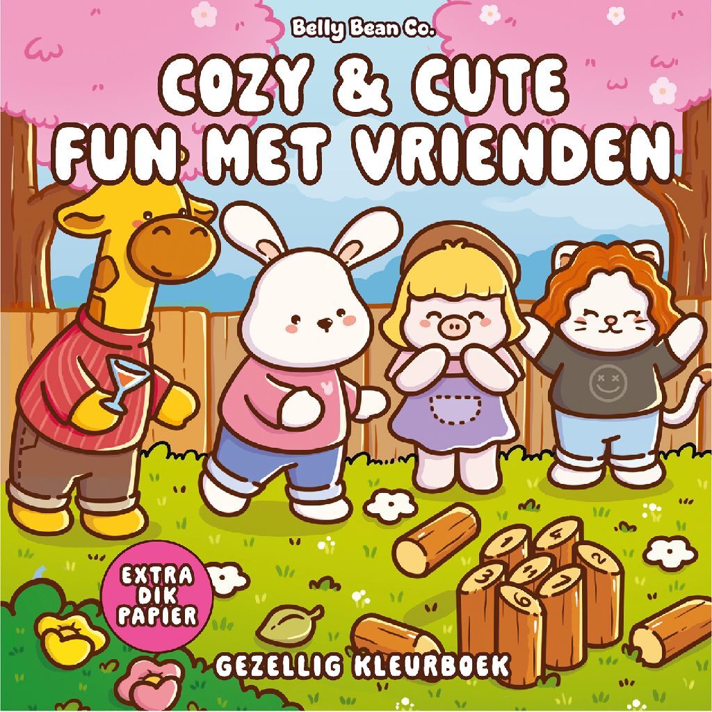 Kleurboek Cozy & Cute Fun Met Vrienden